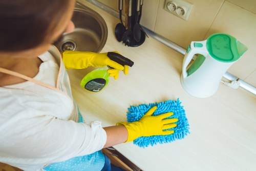 Thorough deep cleaning in an Edgware home interior