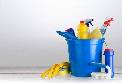 Local cleaners working in an Edgware home with practical domestic cleaning tasks