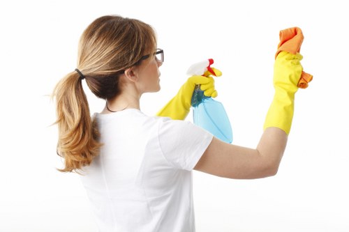 Commercial cleaners servicing an office or shop space in Edgware
